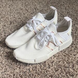 Adidas White and Cream Sneakers